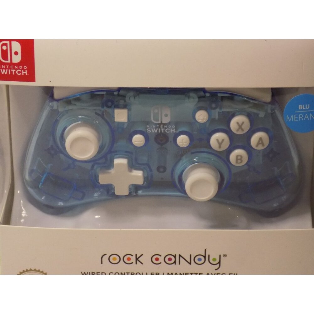 Rock Candy Wired Controller for Nintendo Switch - Blu Merang Color - New - Picture 4 of 5